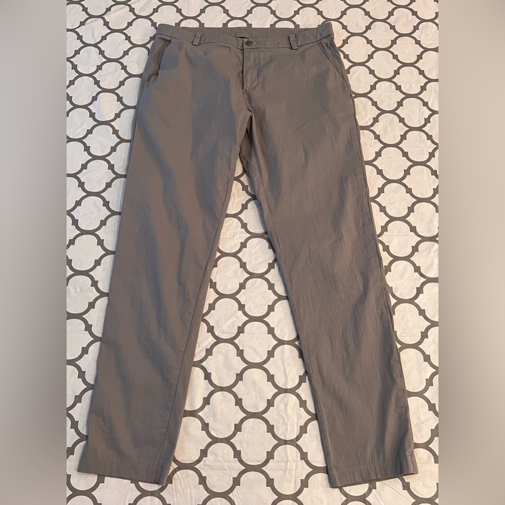 Lululemon Commission Pant Classic *Swift Cotton 37" Mens Size 36X33 Gray M5466T